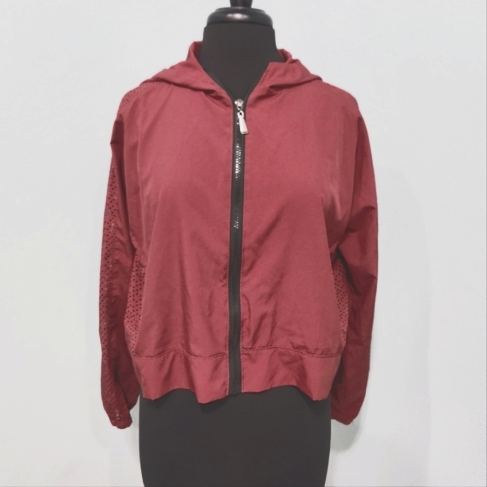 Mauve Lightweight Dressy Casual Jacket with Hood